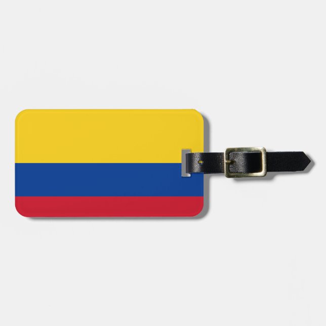 Flag of Colombia Easy ID Personal Luggage Tag (Front Horizontal)