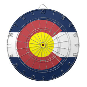 Flag of Colorado Dartboard