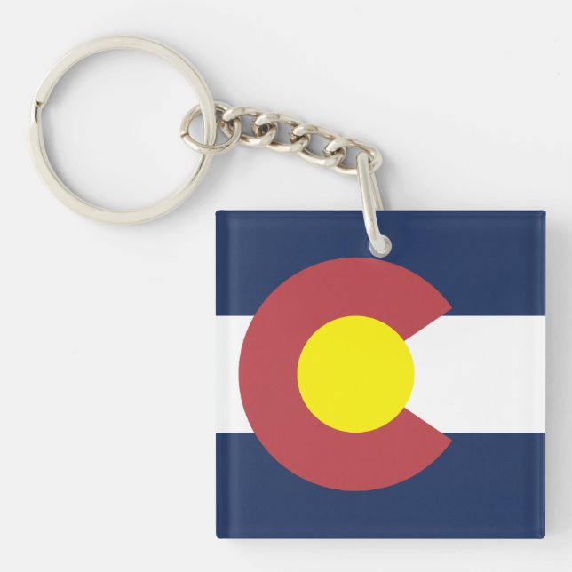 Flag of Colorado Keychain (Front)