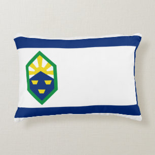 Flag of Colorado Springs, Colorado Accent Pillow