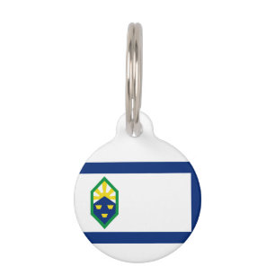 Flag of Colorado Springs, Colorado Pet Tag