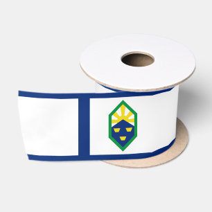 Flag of Colorado Springs, Colorado Satin Ribbon