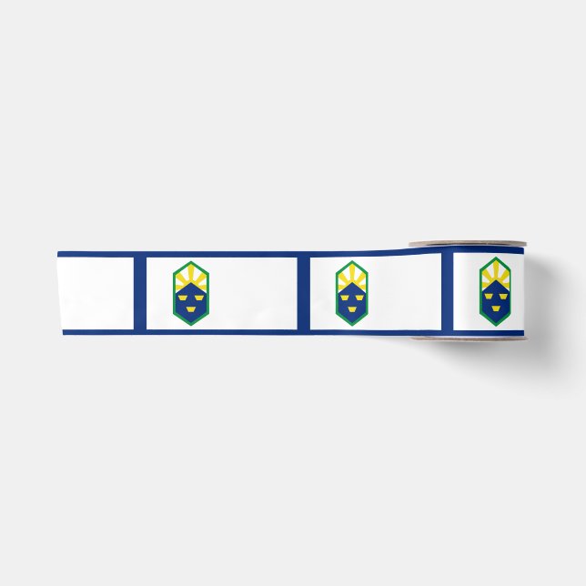 Flag of Colorado Springs, Colorado Satin Ribbon (Front)