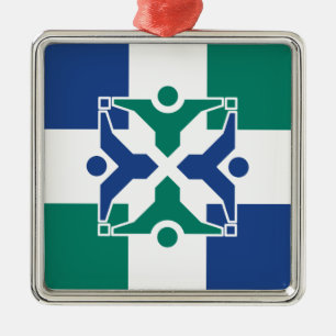 Flag of Columbia (Missouri) Metal Ornament