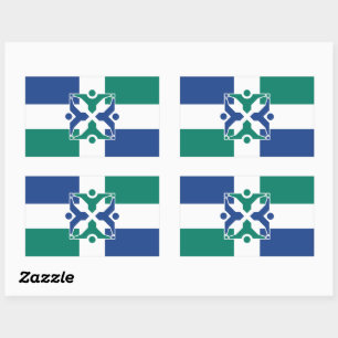 Flag of Columbia, Missouri Sticker