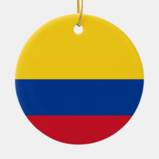 Flag of Columbia, Republic of Colombia Ceramic Ornament