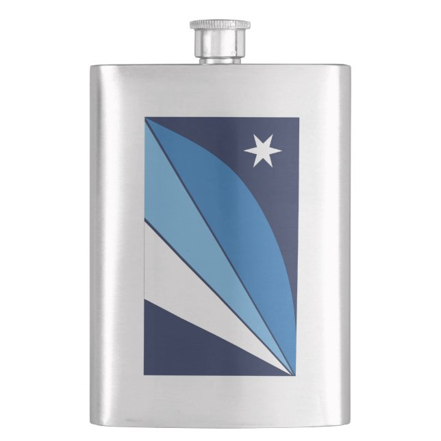 Flag of Columbia, South Carolina Hip Flask (Front)