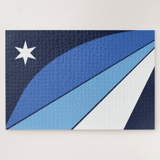 Flag of Columbia (South Carolina) Jigsaw Puzzle (Horizontal)