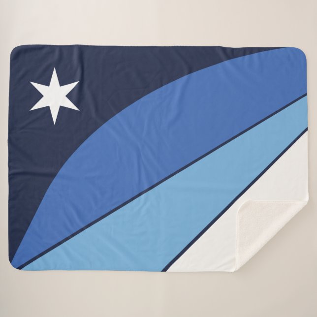 Flag of Columbia (South Carolina) Sherpa Blanket (Front (Horizontal))