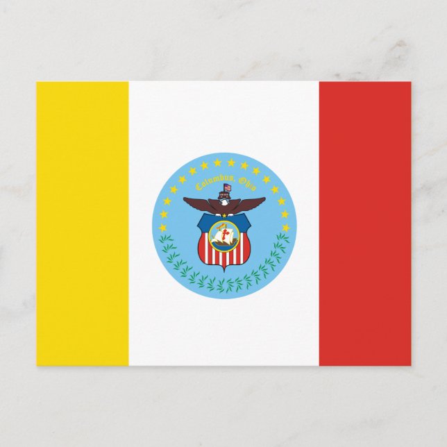 Flag of Columbus, Ohio Postcard (Front)