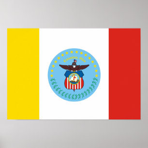 Flag of Columbus, Ohio Poster