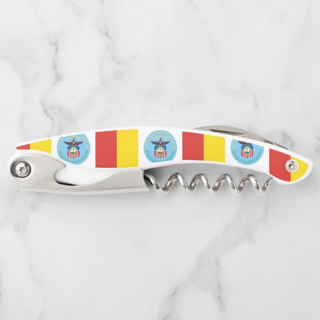Flag of Columbus, Ohio Waiter's Corkscrew (Front)