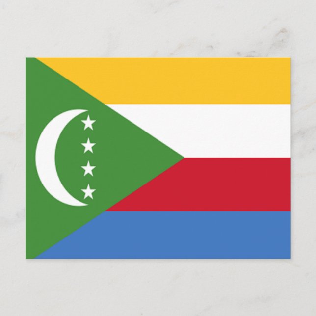 Flag of Comoros Postcard (Front)