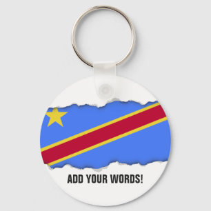 Flag of Congo Keychain