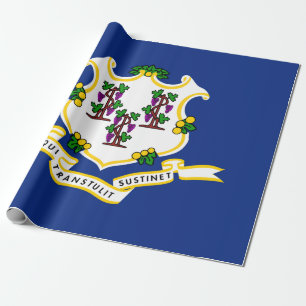 Flag of Connecticut (US State) Wrapping Paper
