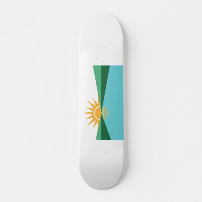 Flag of Coral Springs, Florida Skateboard (Front)