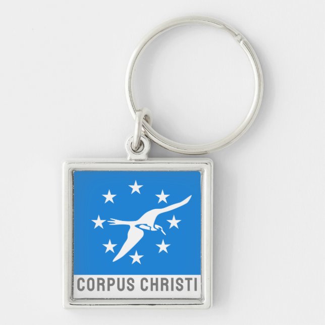 Flag of Corpus Christi, Texas Keychain (Front)