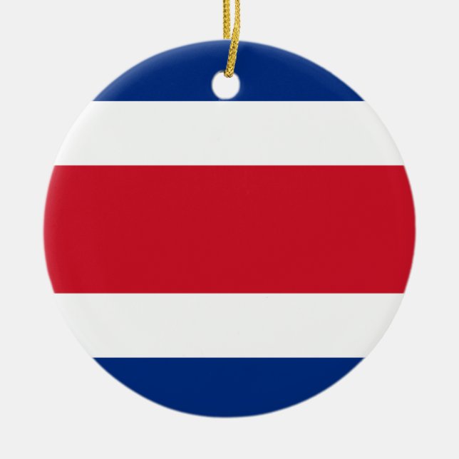 Flag of Costa Rica Ceramic Ornament (Front)