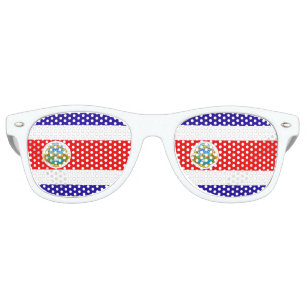 Flag of Costa Rica Retro Sunglasses