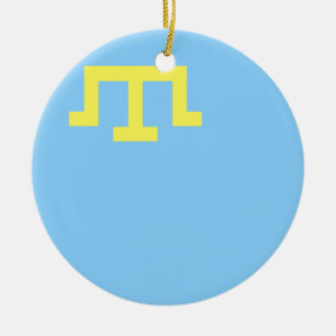 Flag of Crimean Tatars Ceramic Ornament