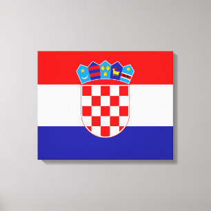 Flag of Croatia Canvas Print