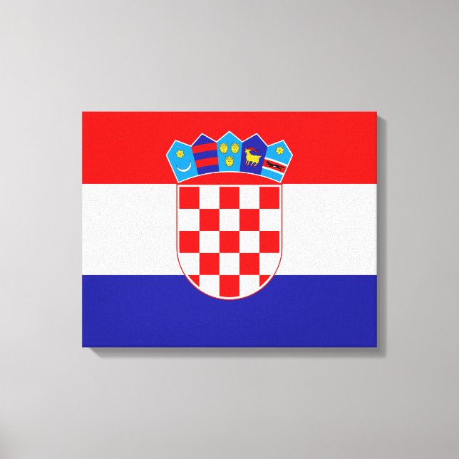 Flag of Croatia Canvas Print (Front)