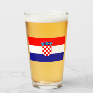 Flag of Croatia Glass