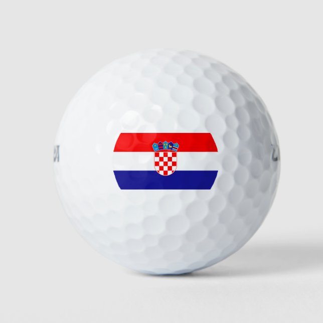 Flag of Croatia Golf Balls (Front)