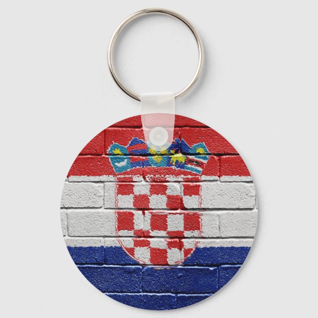 Flag of Croatia Keychain (Front)