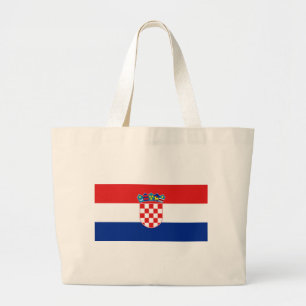 Flag of Croatia Large Tote Bag