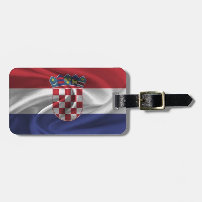Flag Of Croatia Luggage Tag (Front Horizontal)