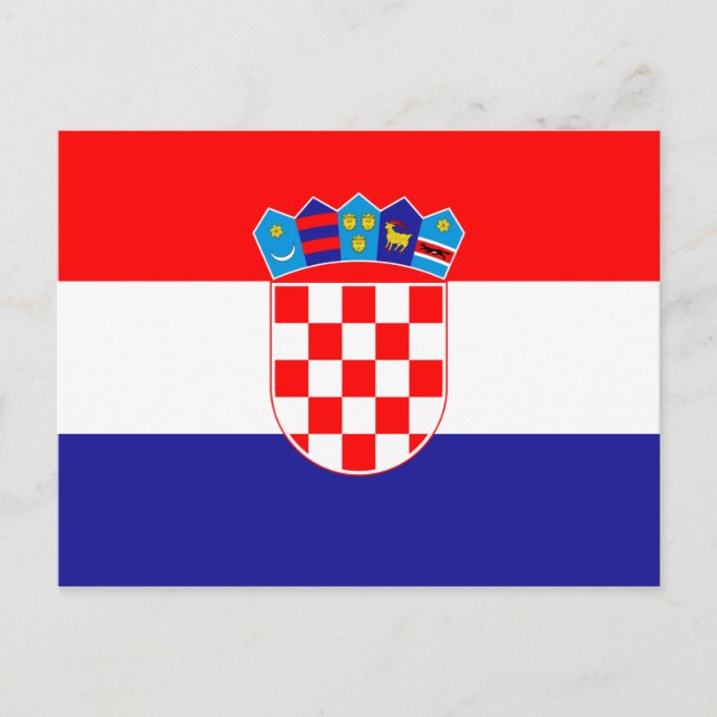 Flag of Croatia Postcard (Front)