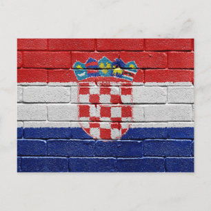 Flag of Croatia Postcard