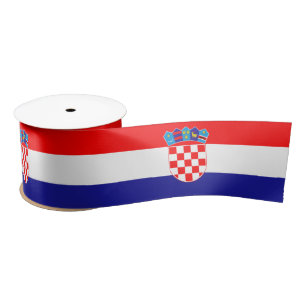 Flag of Croatia Satin Ribbon