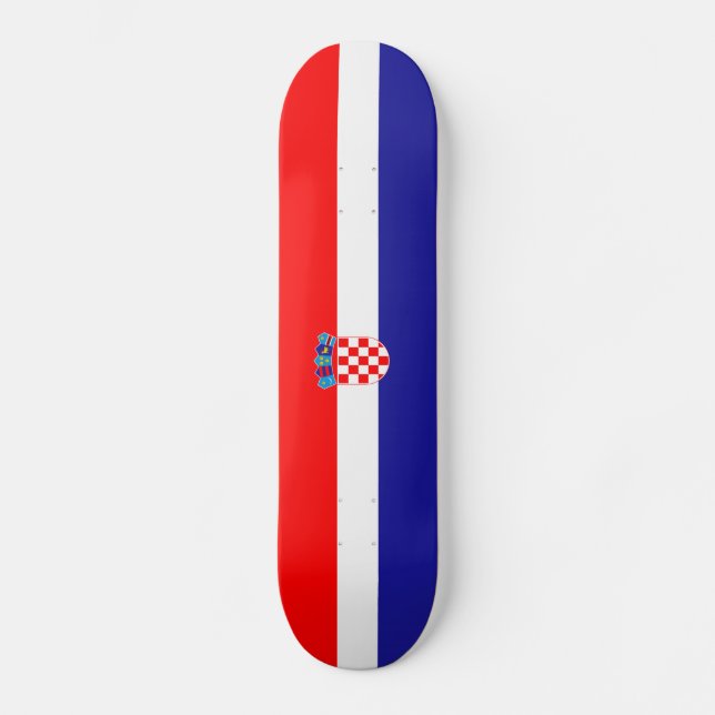 Flag of Croatia Skateboard (Front)