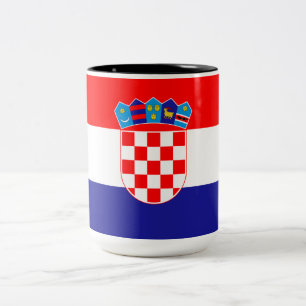 Flag of Croatia Two-Tone Coffee Mug