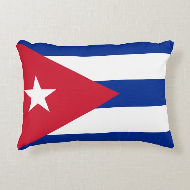 Flag of Cuba Accent Pillow (Front)