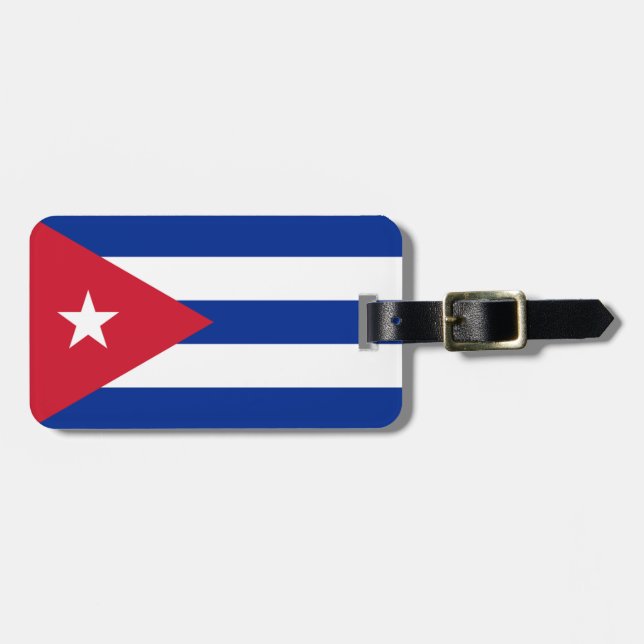 Flag of Cuba Easy ID Personal Luggage Tag (Front Horizontal)