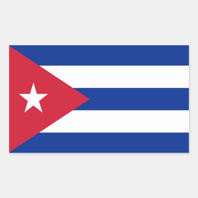 Flag of Cuba Sticker (Front)