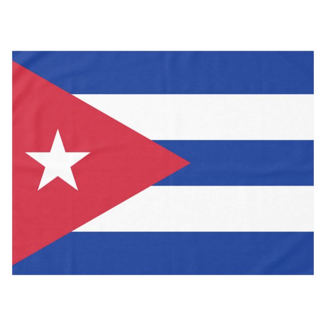 Flag of Cuba Tablecloth (Front (Horizontal))