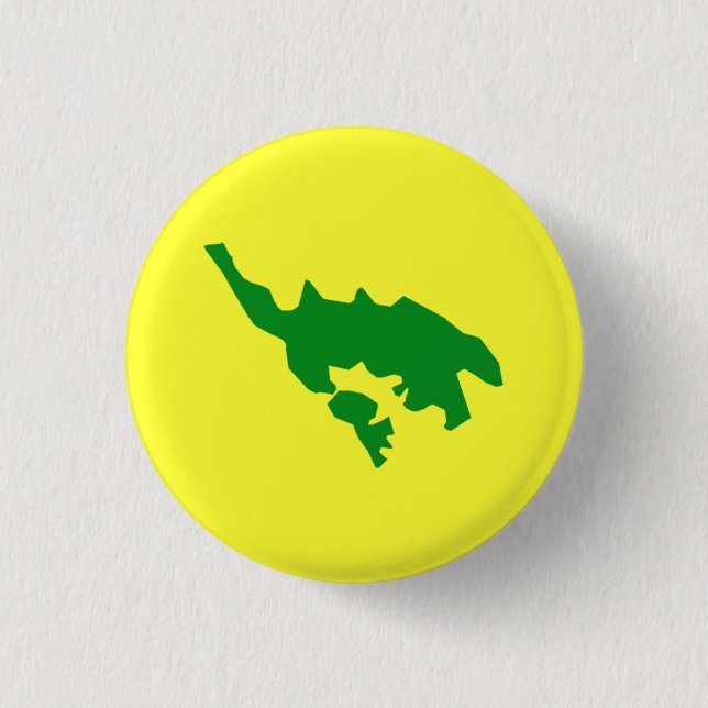 Flag of Culebra, Puerto Rico 1 Inch Round Button (Front)