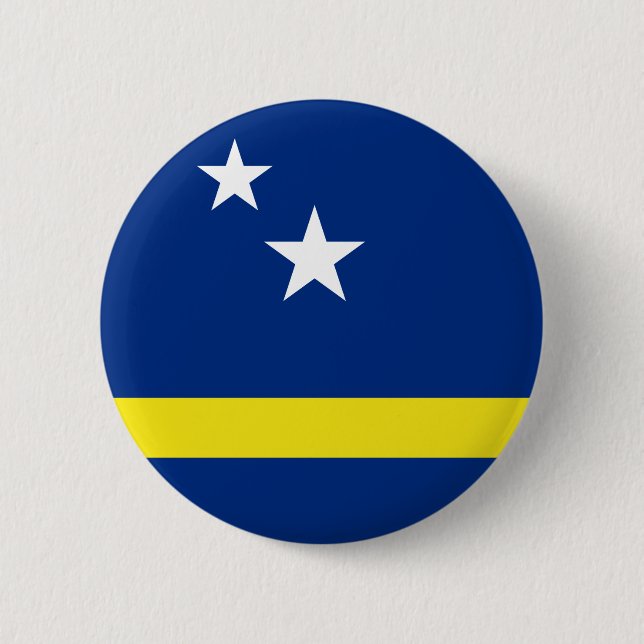 Flag of Curaçao 2 Inch Round Button (Front)