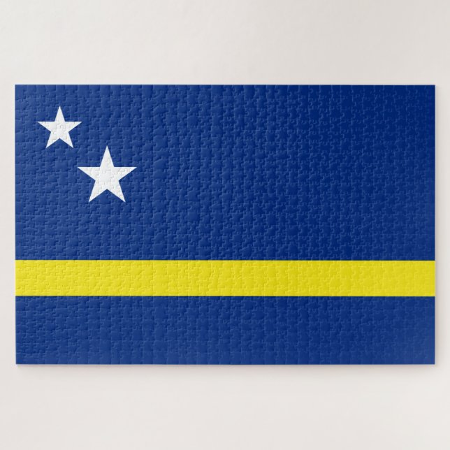 Flag of Curaçao Jigsaw Puzzle (Horizontal)