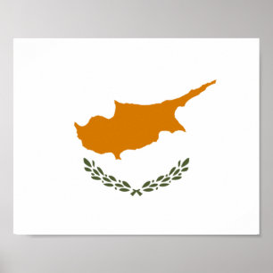 Flag of Cyprus (Greek Cypriot) Poster
