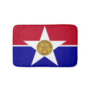 Flag of Dallas, Texas Bath Mat