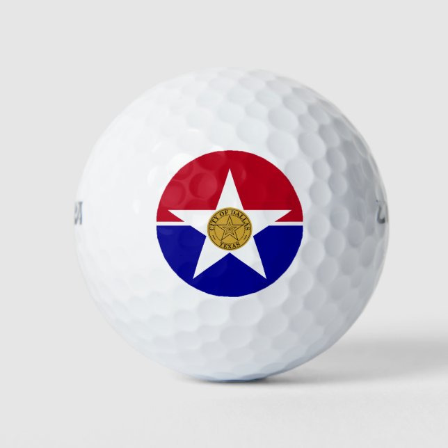 Flag of Dallas (Texas) Golf Balls (Front)