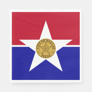 Flag of Dallas (Texas) Napkin