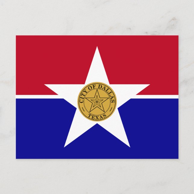 Flag of Dallas (Texas) Postcard (Front)