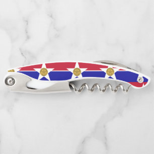 Flag of Dallas, Texas Waiter's Corkscrew