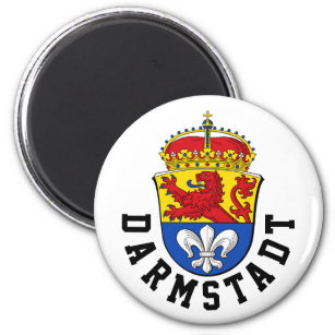 Flag of Darmstadt, Germany Magnet